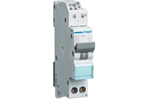 Hager MKS506 Leitungsschutzschalter 6A 1P+N 1-polig + N 6kA B-Charakteristik Quick Connect LS-Schalter