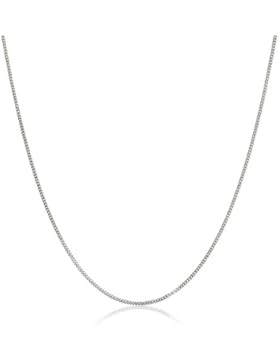 Massive Panzerkette 18 Karat 750 Weißgold 1.2 mm Breit Länge Wählbar