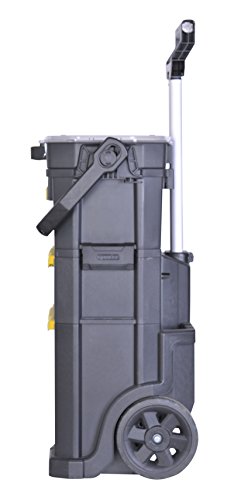 Stanley Rollende Werkstatt 2in1, 19″ Werkzeugtrage mit Organizer, Schublade, Teleskopgriff, aus Kunststoff, STST1-79231 - 4