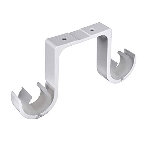 Leegoal Double Curtain Rod Brackets Set No Screws No Drills No