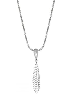 ESPRIT Glamour Damen-Kette mit Anhänger ES-IRAYA rhodiniert Zirkonia transparent 42 cm