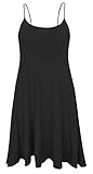 Women Celebrity Camisole Cami Sleeveless Flared Swing Strappy Vest Dress Ladies Top Size 8-22