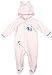 Girls Baby Bunny Friends Rabbit Hooded Sleepsuit Romper sizes from Newborn to 12 Months