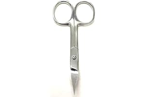 H2GEAR Professional Nail Curved Grooming Scissors Strong Sharp for Fingernails Toenails Pedicure Manicure Beard Nose Eyebrow 3.5 INCH made from Stainless Steel (3.5")