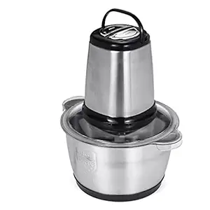 Envop Stainless Steel Electric Meat Grinders with Bowl for Kitchen Food Chopper, Meat, Vegetables, Onion Garlic Slicer Dicer, Fruit and Nuts Blender 3L