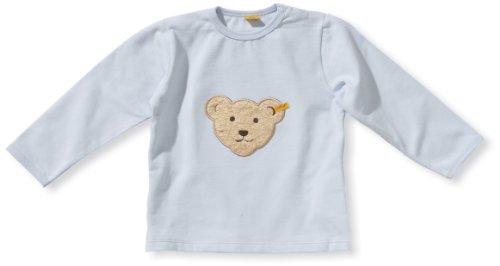 Steiff Unisex Baby Basic Sweatshirt 0002833 Crew Neck Long Sleeve Sweatshirt -  Blue - 3-6 Months