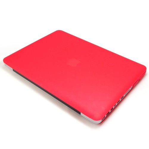 Incutex Notebookhülle für Apple Macbook Pro 13″ Zoll !!!Retina!!!, Hardcase, Schutzcase, Etui, Matt Rot - 2