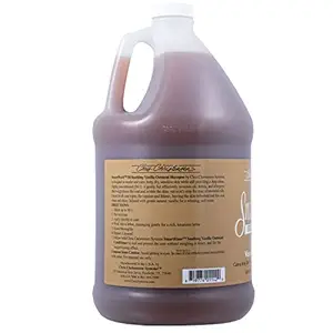 Chris Christensen SmartWash50 Grooming Shampoo, Vanilla Oatmeal, Groom Like a Professional, Delightfully Fragranced and Concentrated, Suitable for All Coats, Made in USA, Gallon