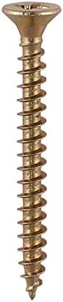 TIMCO Classic Multi-Purpose Screws - PZ - Double Countersunk - 4.0 x 30 - Gold - Box of 200
