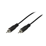 Color:Negro LogiLink CA1035 - Cable audio (2x Cinch male, 5,0 m) negro