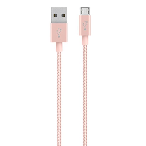 Belkin Premium MIXIT Metallic Micro-USB auf USB-A Lade-/Sync Kabel (1,2m) rosegold