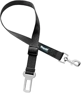 Wapaw Dog Seat Belt, Pet Dog Cat Car Seatbelt Harness Safety - Adjustable Safety Belt Pet Leash (45-70cm) (Pack 1)