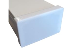 JALUDESIGNDE Lot de 4 embouts pour passe-câbles - 60 x 40 mm - Blanc