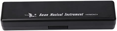 GUBENM 24 Holes C Key Diatonic Harmonica Mini Mouth Organ Musical Instruments with Case Gift