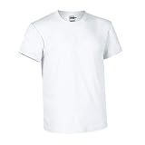 Camiseta ligera y económica de corte clásico. Confeccionada en tejido de punto liso 100% algodón ring spun. Con cuello redondo de canalé, refuerzo de hombro a hombro y doble pespunte en cuello, bajo y mangas. Disponible en un amplio surtido de colores. La camiseta más económica. * Gris vigoré: 98% algodón / 2% viscosa natural