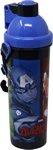 H M International Hmlzsb 73313-av Original Licensed Marvel Avengers Kids Sleek Plastic Sipper Water Bottle, 400ml, Multicolour, Set of 1