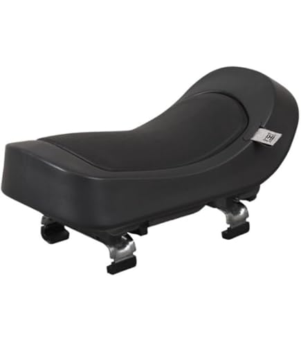 Seggiolino Bici Posteriore Bobike Junior Classic Plus - Portabebè Fino A 35 Kg, Pieghevole, Cintura Lombare, Poggiapiedi Regolabili, Marrone, Funge Anche Da Portapacchi