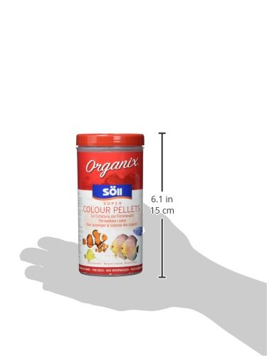Söll 16232 Organix Super Colour Pellets – Aquariumfutter – Zierfischfutter – Pelletfutter – 490 ml - 6