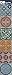 Produktbild Plage Smooth - Tiles Fliesen Sticker Zementfliesen Naxos [6 Bogen 15 x 15 cm x 5.90’’ ], Vinyl, Colorful 15 x 0,1 x 15 cm