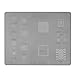 Produktbild VBESTLIFE 3D BGA Reballing Schablonen-Betriebszinn-Stahlnetz-Reparatur-Schablone für iPhone IC Chip(A8 Serie)
