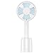 Produktbild OLT - Mini Fan Elektrische Mini-Handventilatoren Tragbarer Außenventilator Wiederaufladbarer USB-Desktop für Heim und Reise - Drehbare Basis (Color : White)