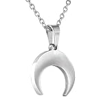 Es un bonito Collar / Colgante de Acero Inoxidable Antialérgico con acabado brillante