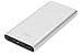 Produktbild ednet Power Bank Aluminium, iPhone / Samsung / Huawei Farben (silber), Kapazität: 10.000 mAh, 2 USB Ports 1x1A,1x 2,1A + Micro USB