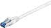 Produktbild Wentronic 93667 Cat6a Netzwerkkabel S/FTP (2x RJ45 Stecker, PIMF doppelt geschirmt) weiß