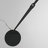 QAZQA Modern Bogenleuchte/Bogenlampe / Lampe/Leuchte Arc schwarz mit schwarzem Stoffschirm/Innenbeleuchtung / Wohnzimmer/Schlafzimmer Metall/Textil / Rund LED geeignet E27 Max. 1 x 20 Watt - 5