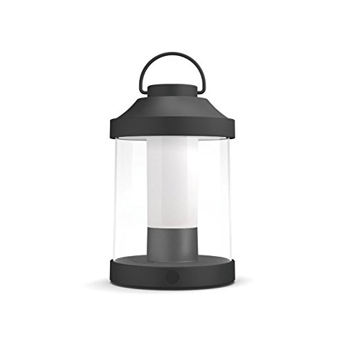Philips myGarden LED Laterne Abelia, warmweißes Licht, dimmbar, inkl. USB Anschluss, schwarz, für Balkon und Terrasse - 2