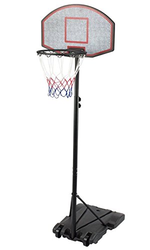 IUNNDS- Canasta de baloncesto portátil con ruedas, ajustable de 165 a 210 cm, hombre Unisex mujer Infantil, negro