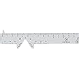 Sports Vision's Multipurpose PD Optical Ruler for Reading Pupil Distance Meter Eye Ophthalmic, Rosa, S