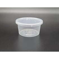 Buy Js Plastic Round Reusable Microwave Safe Containers With Lid ...