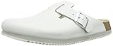Decksohle: Veloursleder Birkenstock Professional Boston Unisex-Erwachsene Clogs, Weiß (Weiß), 41
