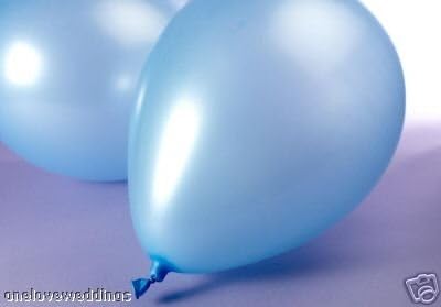 25 x 14" Blue Luxury Helium Wedding Birthday Celebration Party Balloons