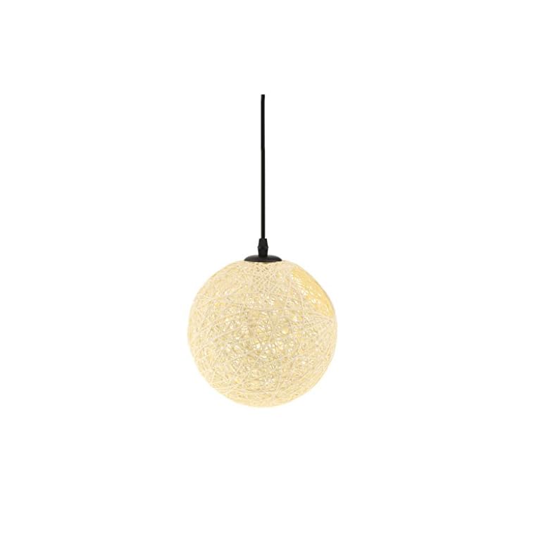 MagiDeal Landhaus Stil, E27 Rund Kugel Weidenkugel Decke Lampenschirm