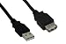 Produktbild InLine 34610B USB 2.0 Verlängerungskabel (Stecker-auf-Buchse, Typ A, 1m) schwarz