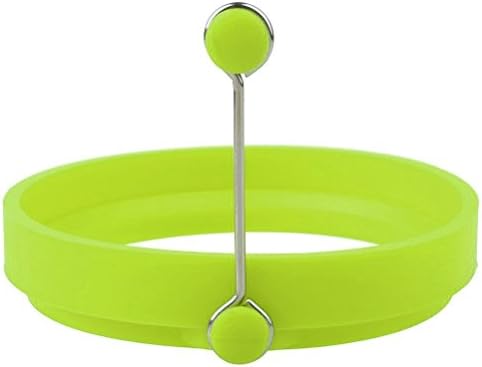 Youmei® 1pc Round Green Fried Egg Mould Premium Silicone Nonstick Omelette Mold Pancakes Mold for Kitchen Cooking