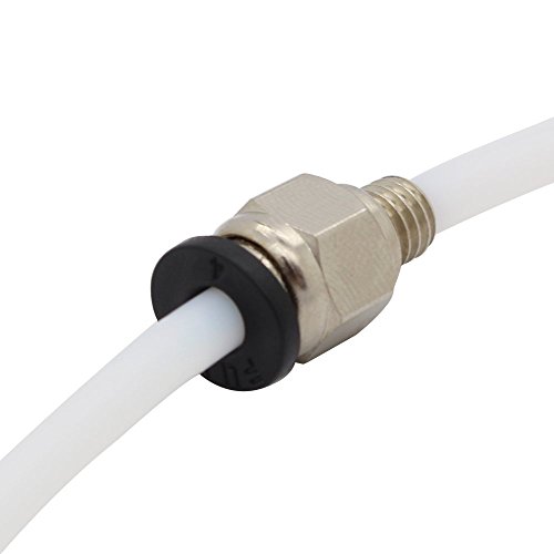 Anycubic 5PCS PC4-M6 Pneumatic Gerade Verschraubung für 4mm Schlauchaußendurchmesser M6 6mm Reprap 3D-Drucker - 4