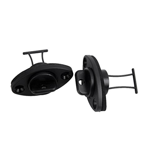 MagiDeal 2Pcs Bouchon de Vidange Universel pour Kayak Canoë Bateau - Noir