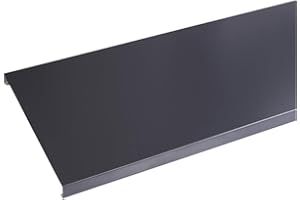 BRICO-TOITURE Couvertine Aluminium 1mm largeur 270 mm - 2 mètres (Gris Ardoise RAL 7016) pour recouvrir les acrotères, les murets et les toits terrasses.
