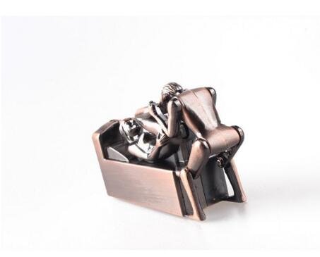 Kreatives reizvolles windundurchlässiges nachfüllbares Feuerzeug mit Ton (A) - 2