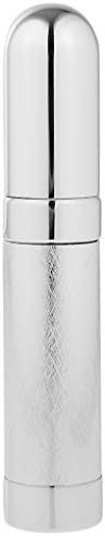 Sharplace Mini 8ml Empty Bullet Shaped Perfume Bottle Replacement Pressed Spray Refillable Diffuser Decorative Silver