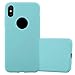Price comparison product image Cadorabo Case works with Apple iPhone X/XS in CANDY BLUE – Shockproof and Scratch Resistant TPU Silicone Cover – Ultra Slim Protective Gel Shell Bumper Back Skin
