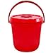 14l nappy bucket red