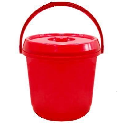 14l nappy bucket red