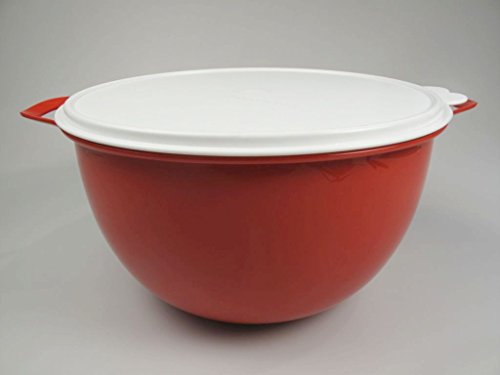 TUPPERWARE Rührschüssel Maximilian 10,0 L rot Schüssel peng Partybombe Salatbar - 5