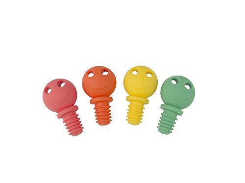 Leopold Vienna LV01176 Weinverschluss Smiley 4er Set