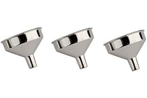 Farm Cottage Brands Set of 3 tiny funnels for hip flasks/fiddly refilling jobs. 36mm wide, 8mm funnel, 27mm high