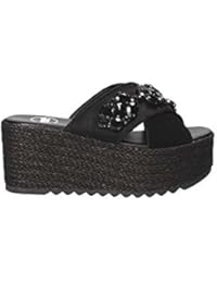 EXE G470085735T Sandalias Mujeres Negro 39